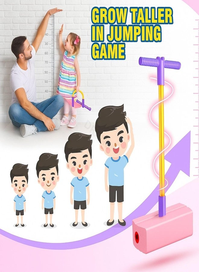 DRANZ Pogo Stick Jumper for Kids - Fun Bouncing Toy for Boys & Girls Ages 3+ | Safe, Durable & Support Up to 250 lbs | Indoor & Outdoor Jumping Stick with Squeaky Sound - Great Gift for Toddler & Kids - Image 3